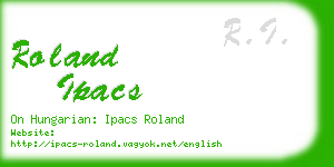 roland ipacs business card